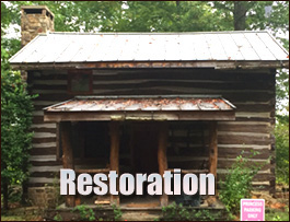 Historic Log Cabin Restoration  Selma, North Carolina